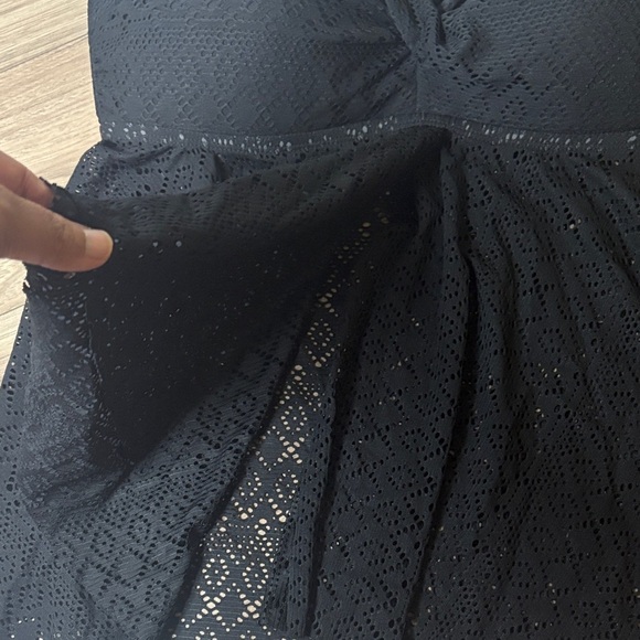 Merona Black Women Swim One Piece - Picture 4 of 6